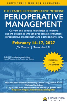 Perioperative Management In Its 42nd Year Banner